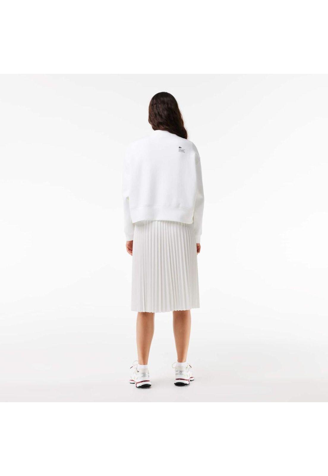 Polerón Lacoste SF5614 Mujer Blanco-2