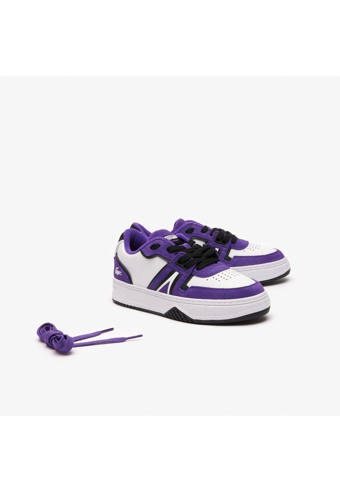 Zapatilla Lacoste L001 En Cuero Mujer Blanco-1