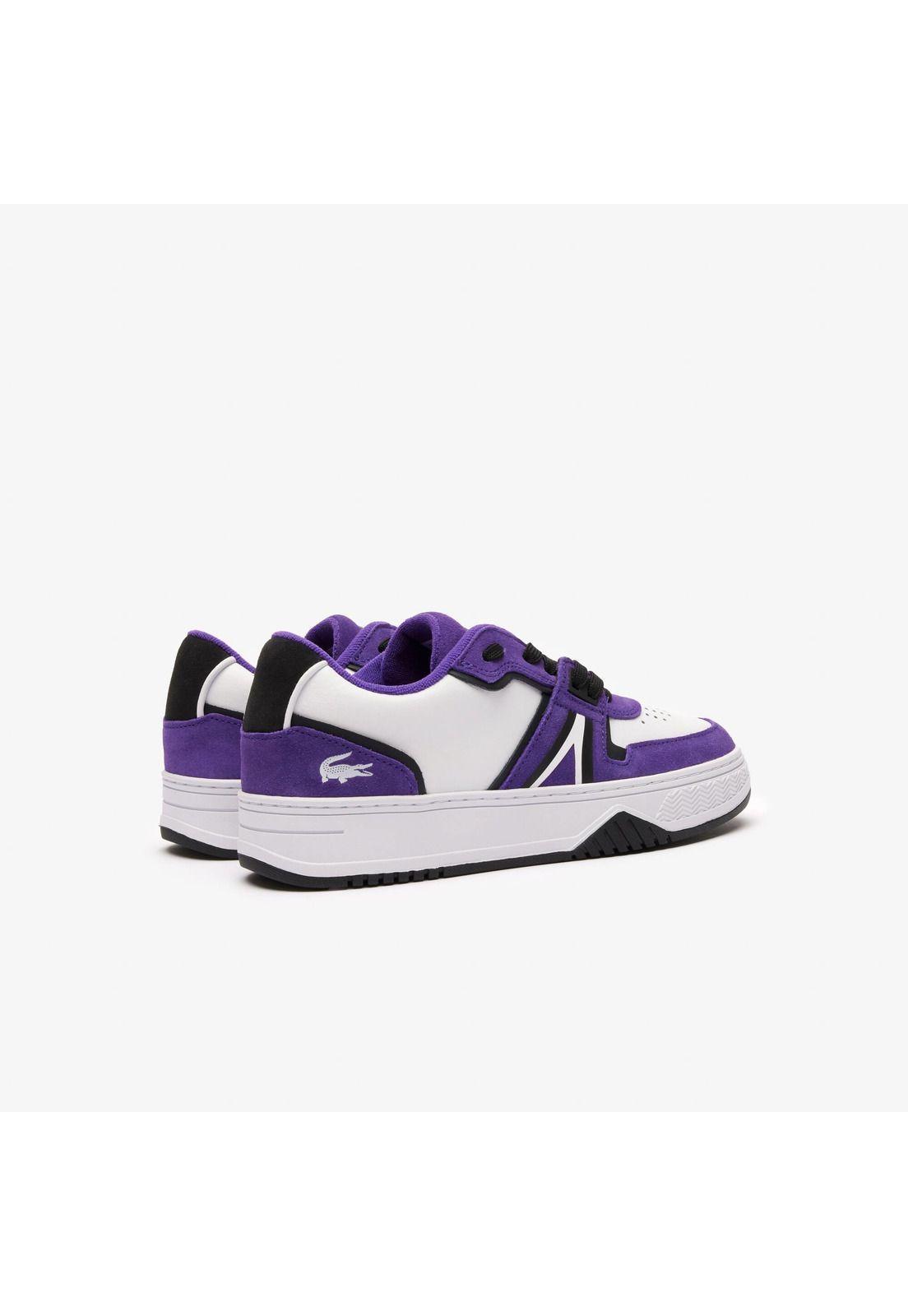 Zapatilla Lacoste L001 En Cuero Mujer Blanco-2