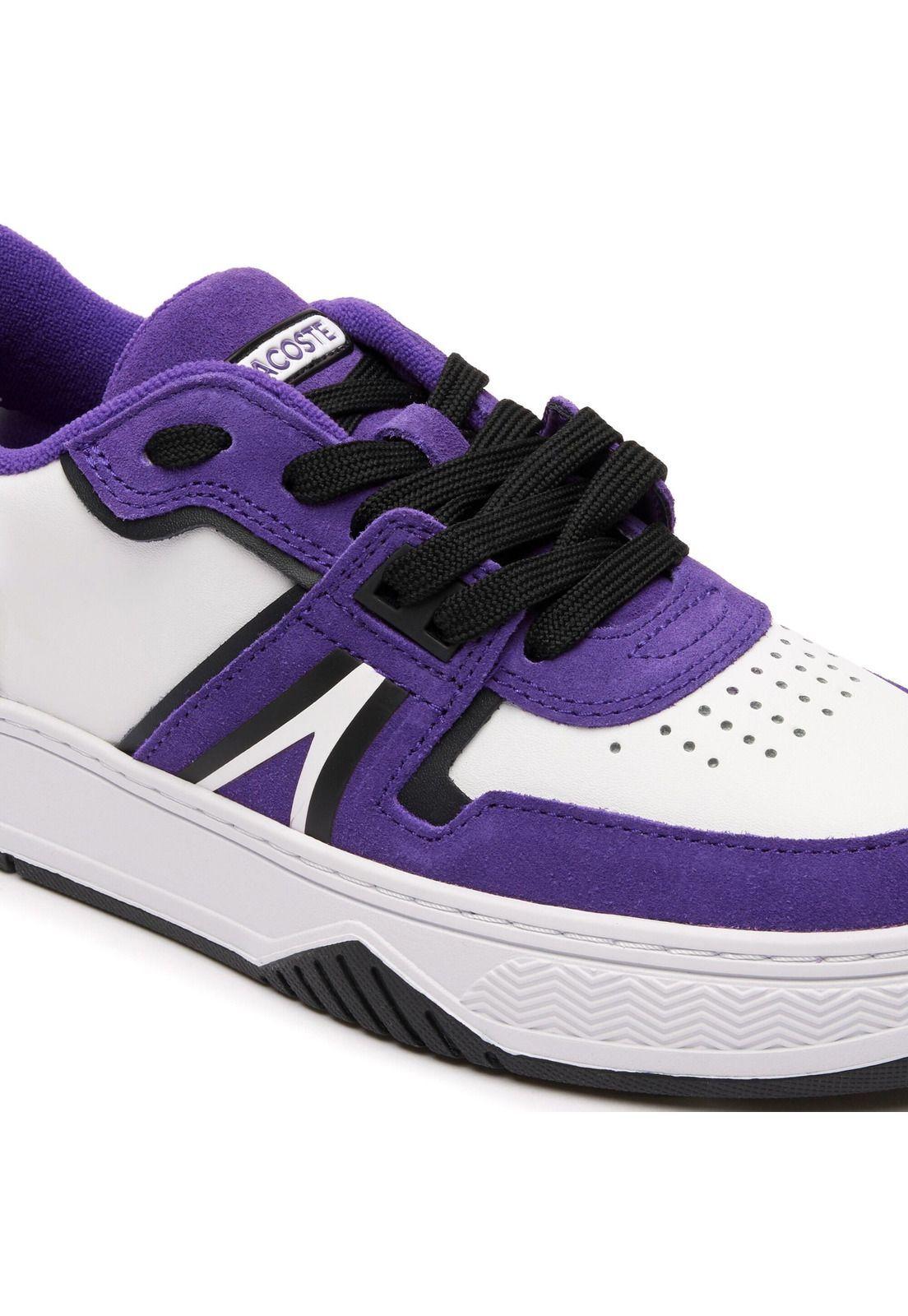 Zapatilla Lacoste L001 En Cuero Mujer Blanco-5