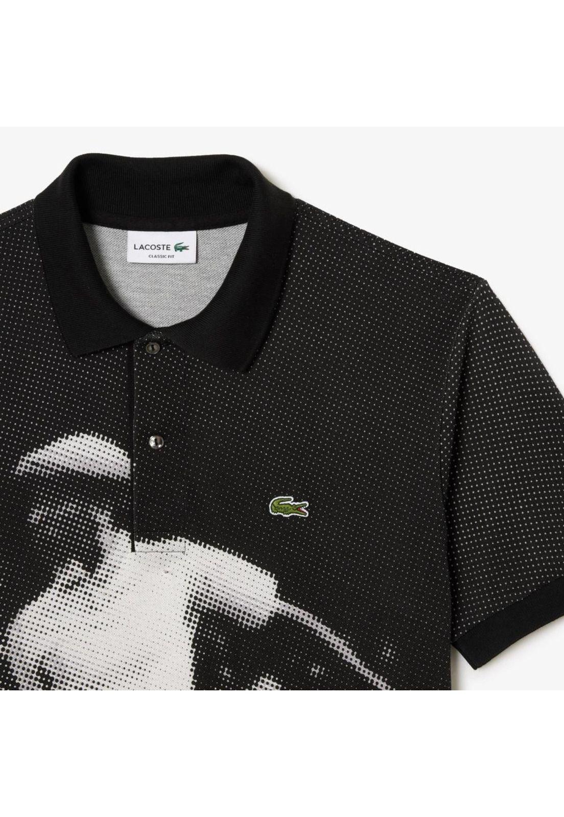 Polera Polo Lacoste PH344 Hombre Negro-4