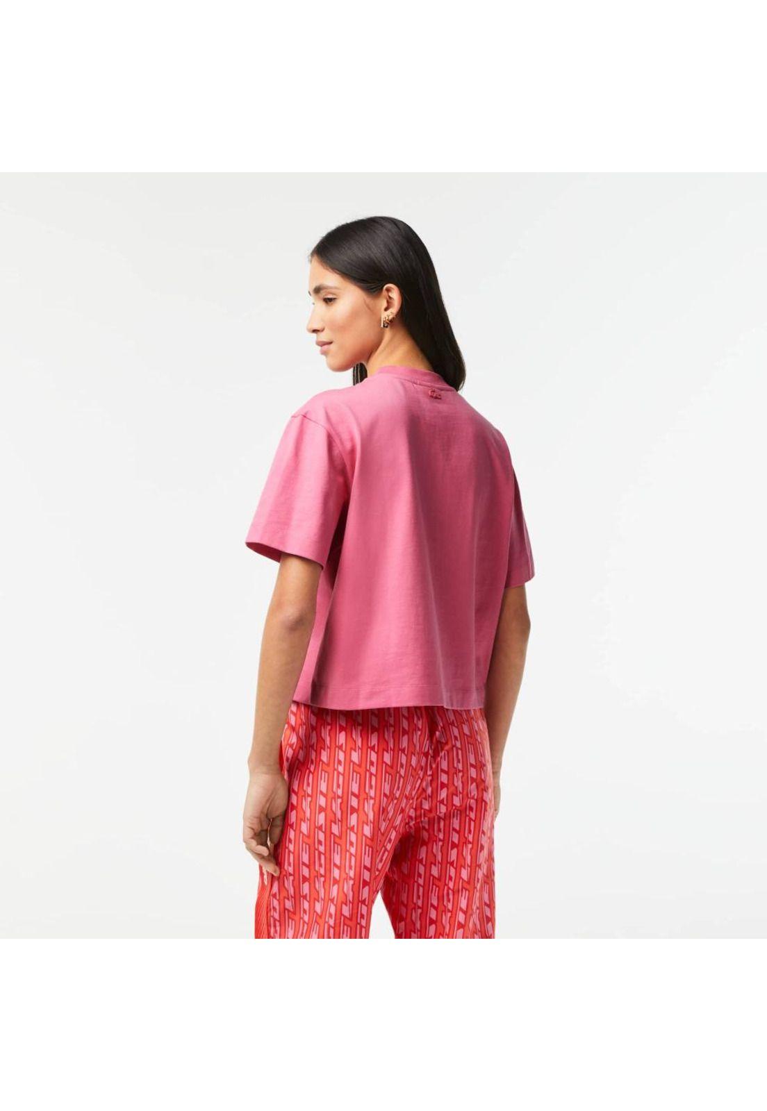 Polera Lacoste TF5599 Mujer Rosa-2