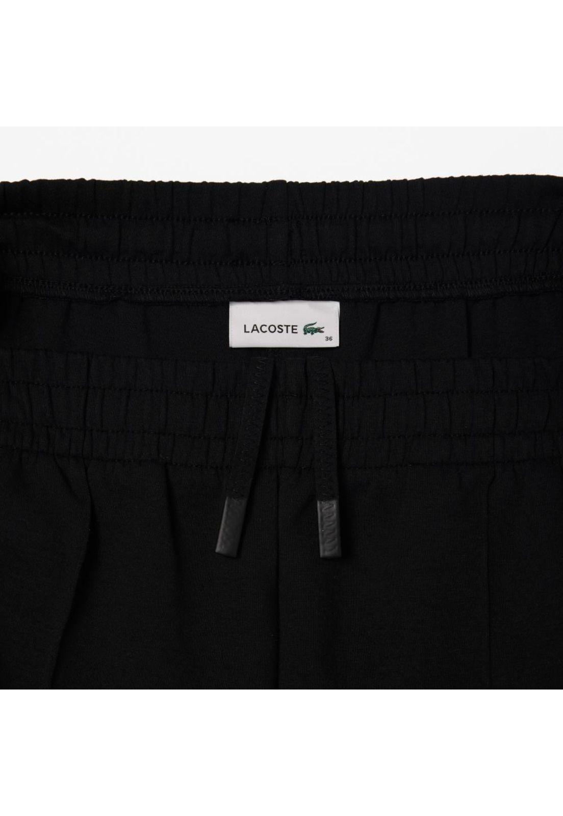 Jogger Buzo Mujer Algodón Lacoste XF7374 Negro-3