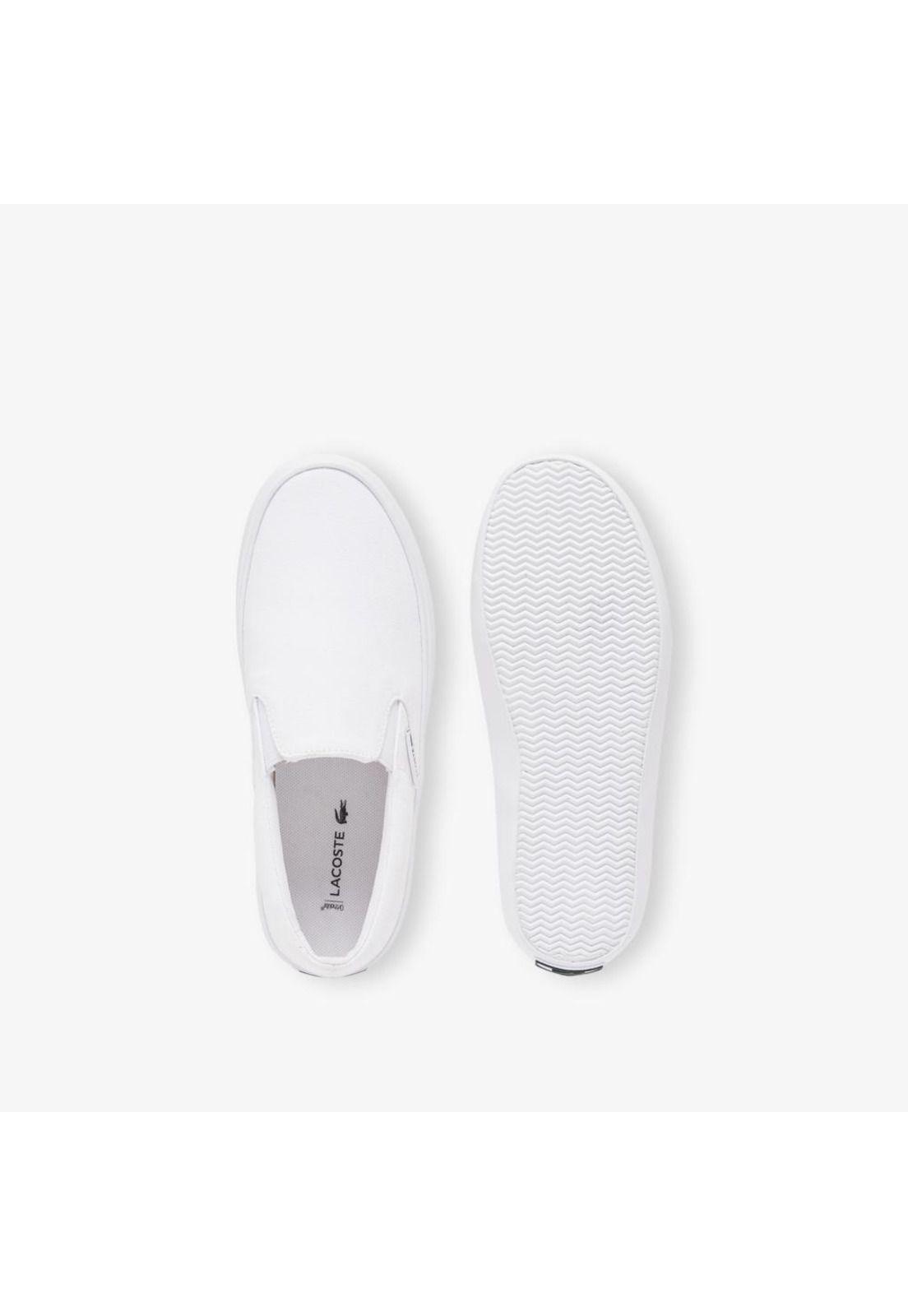 Zapatilla Urbana Hombre SLIP-ON BASE Blanco Lacoste-3