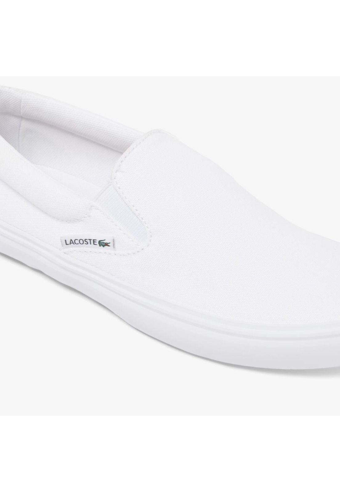 Zapatilla Urbana Hombre SLIP-ON BASE Blanco Lacoste-5