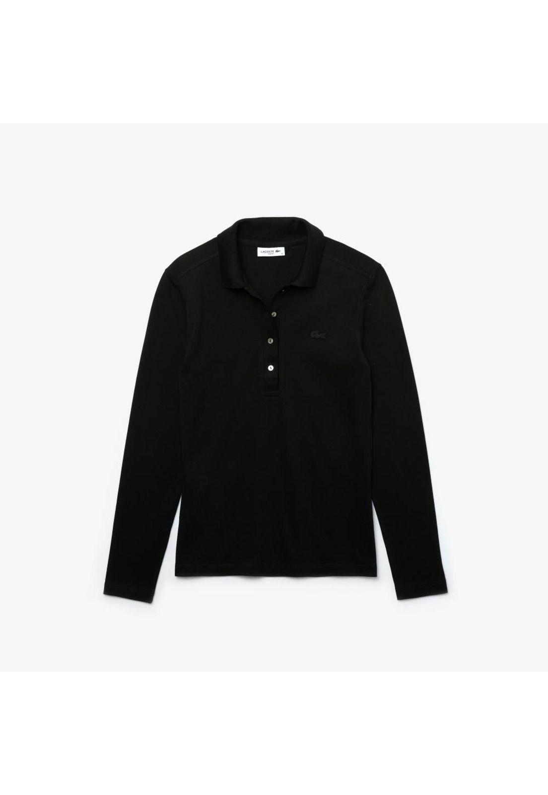 Polera Mujer Lacoste PF5464 Negro-1