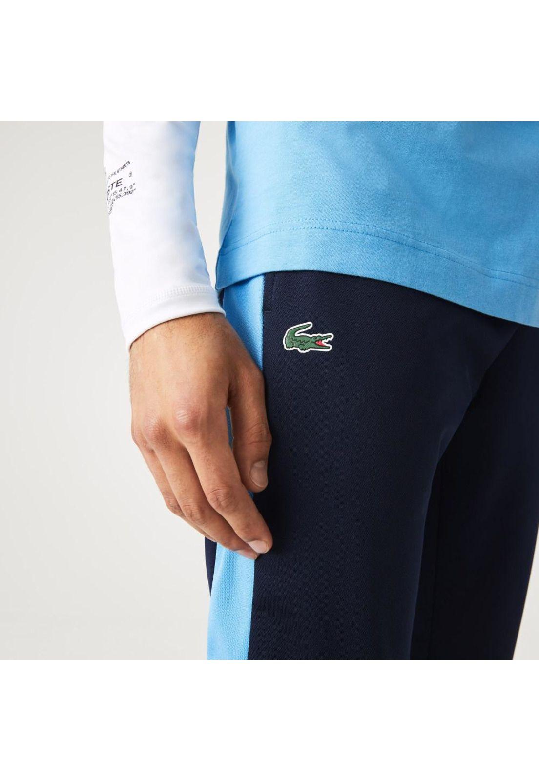 Pantalón Buzo Lacoste Xh9427 Hombre Azul-2