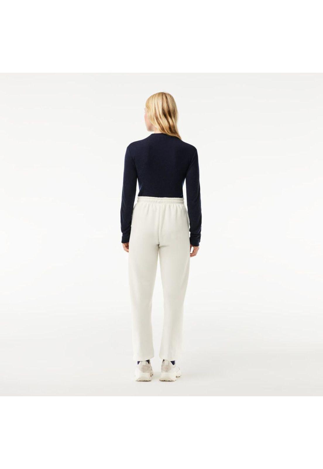Pantalón Buzo Lacoste XF164 Mujer Blanco-2