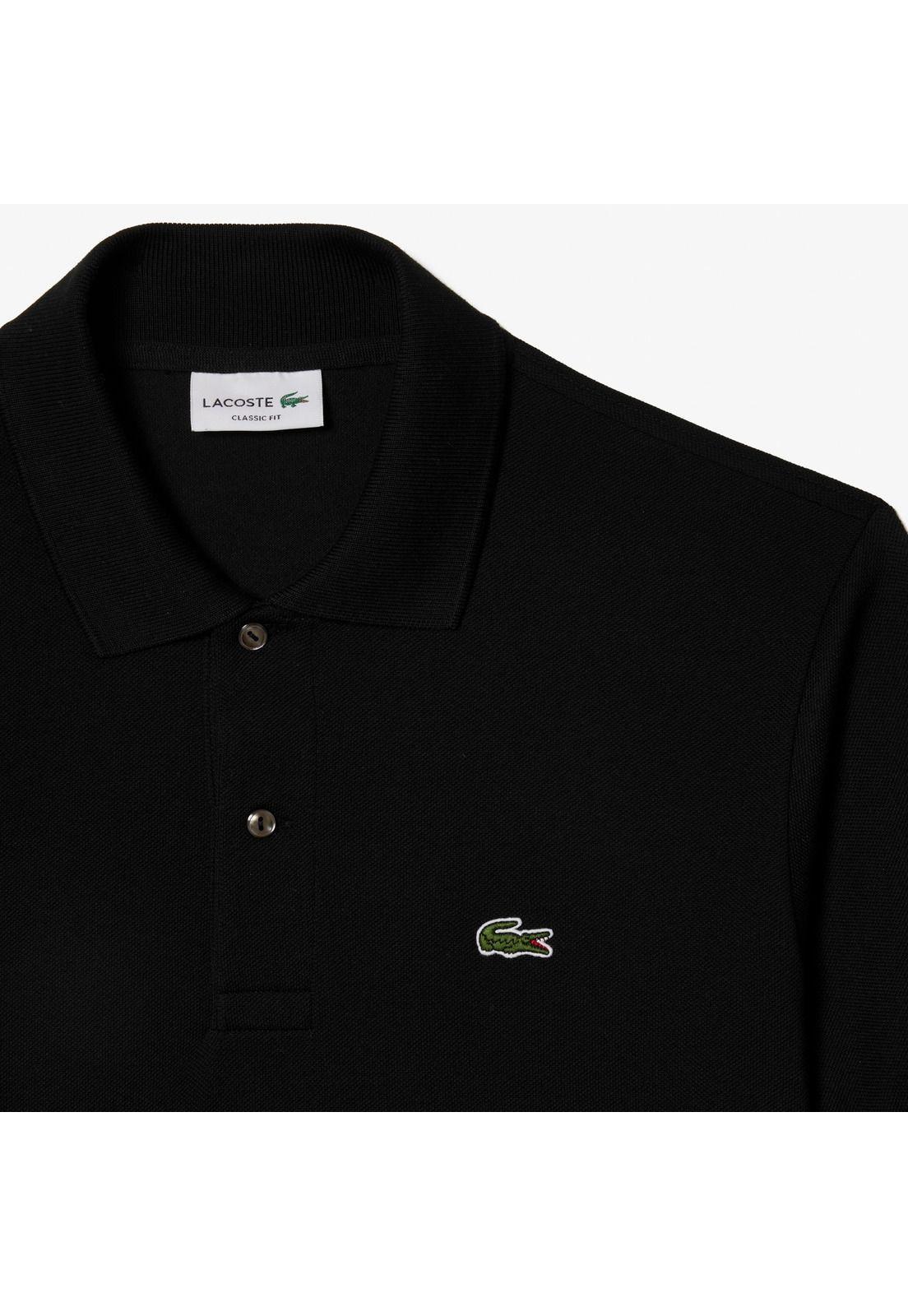 Polera Polo Lacoste L1212 Hombre Negro-4