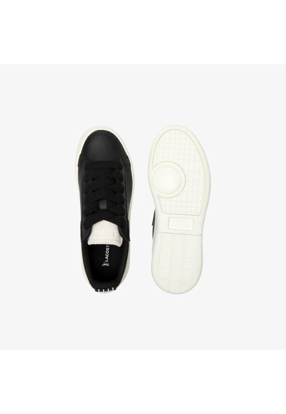 Zapatilla Lacoste Carnaby Platform Mujer Negro-3