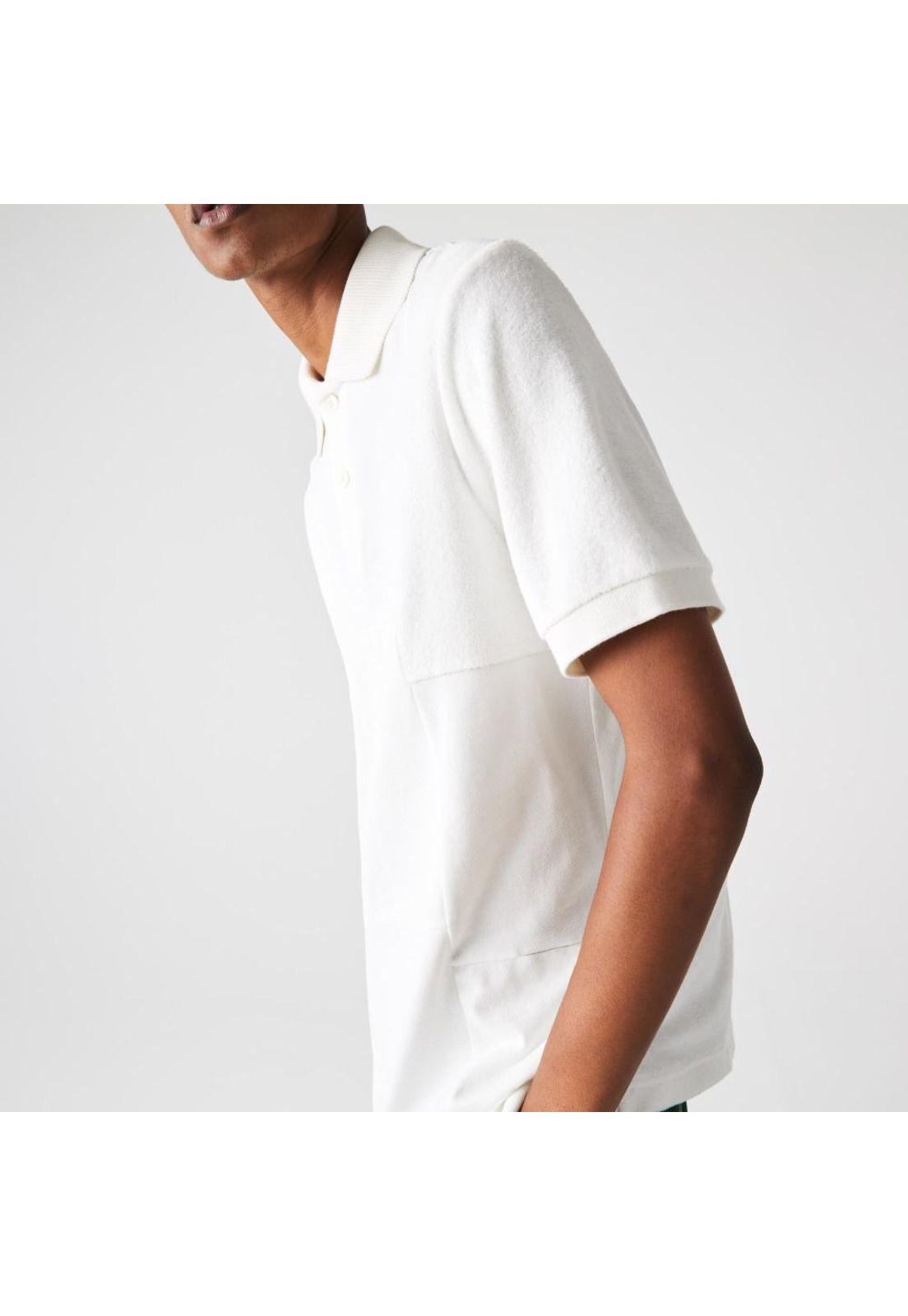 Polera Polo Lacoste DH7203 Hombre Blanco-4