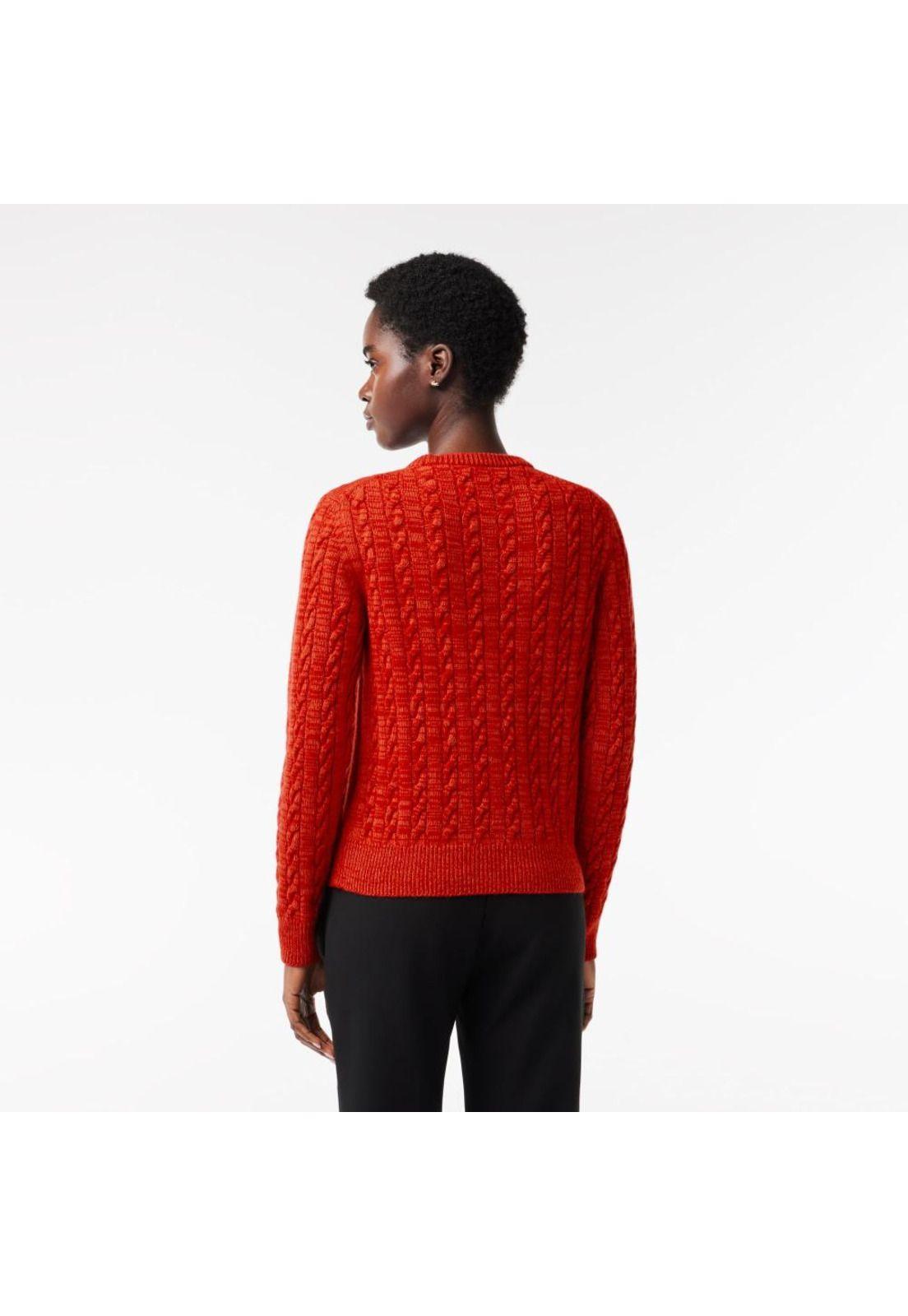 Sweater Lacoste AF0633 Mujer Naranja-2