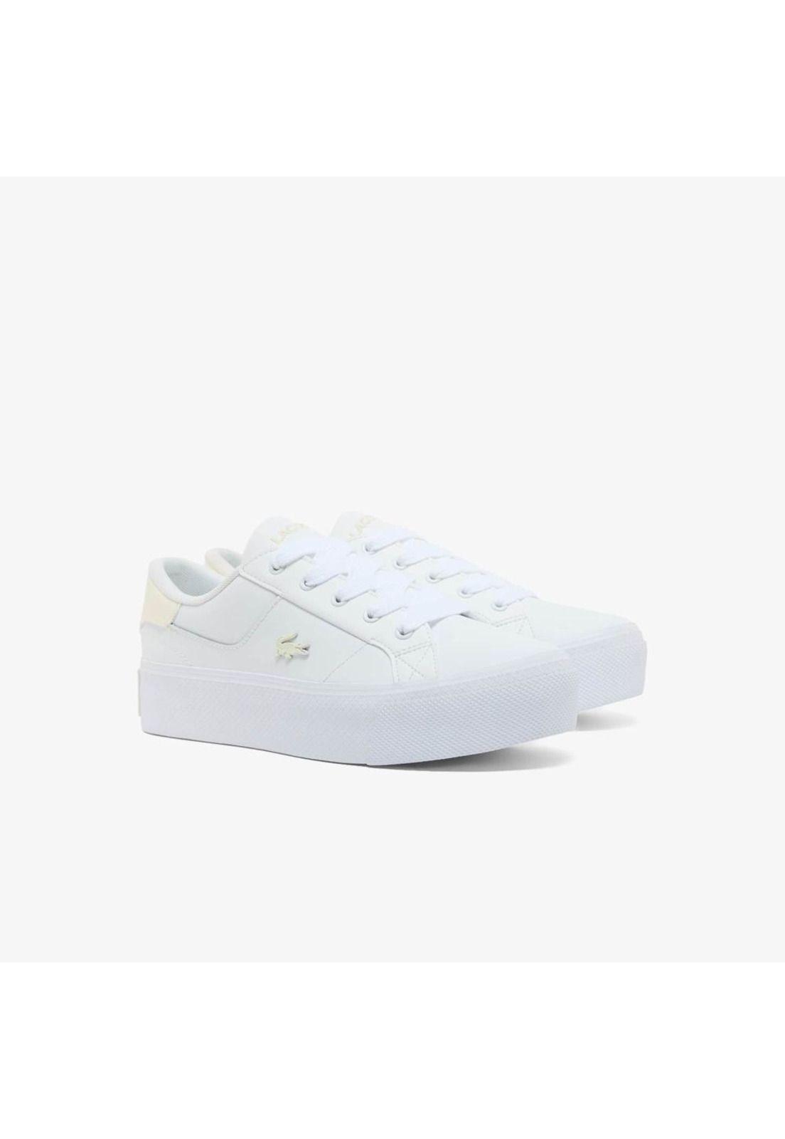 Zapatilla Urbana Mujer ZIANE PLATFORM Blanca Lacoste-1