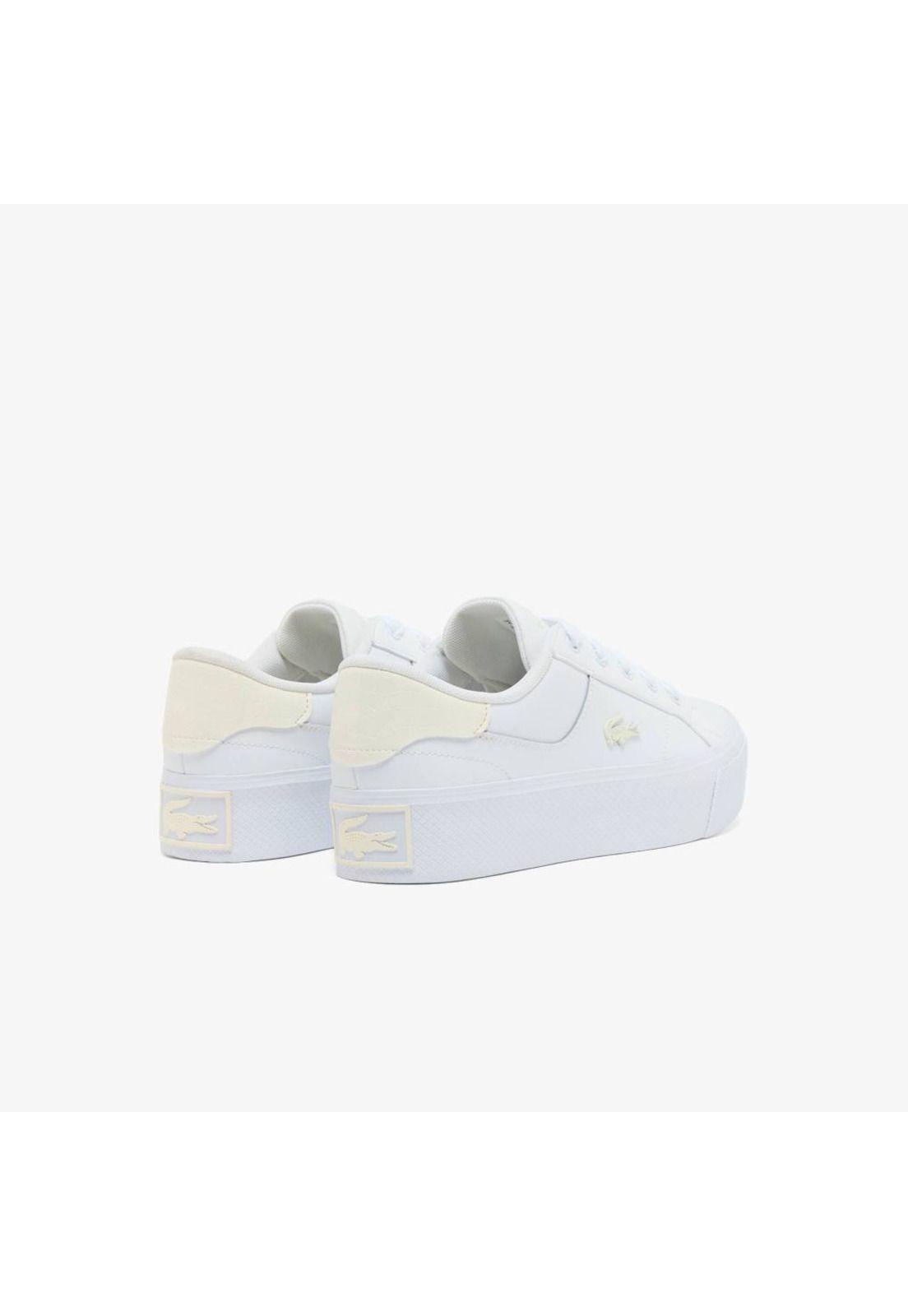 Zapatilla Urbana Mujer ZIANE PLATFORM Blanca Lacoste-2