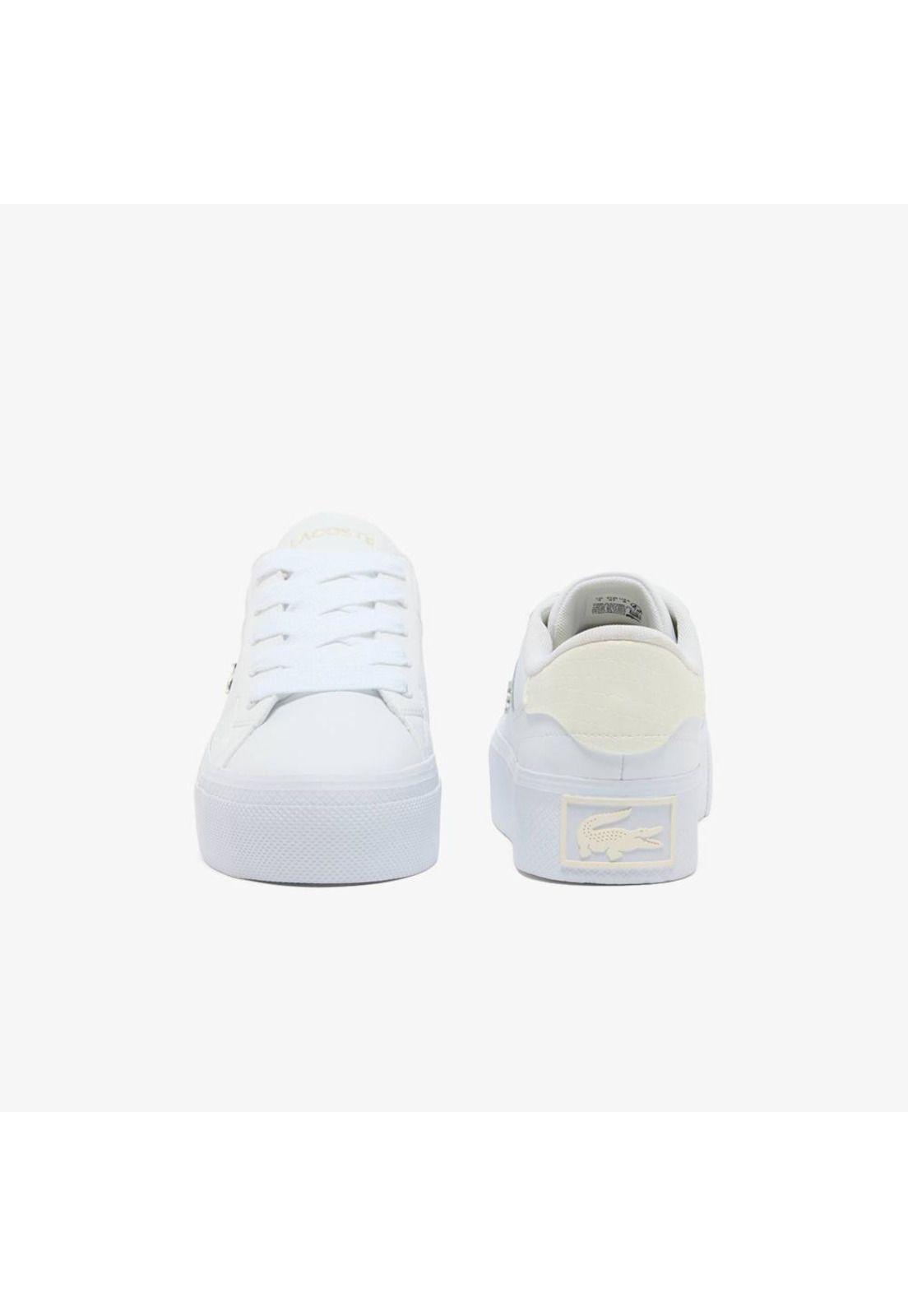 Zapatilla Urbana Mujer ZIANE PLATFORM Blanca Lacoste-4