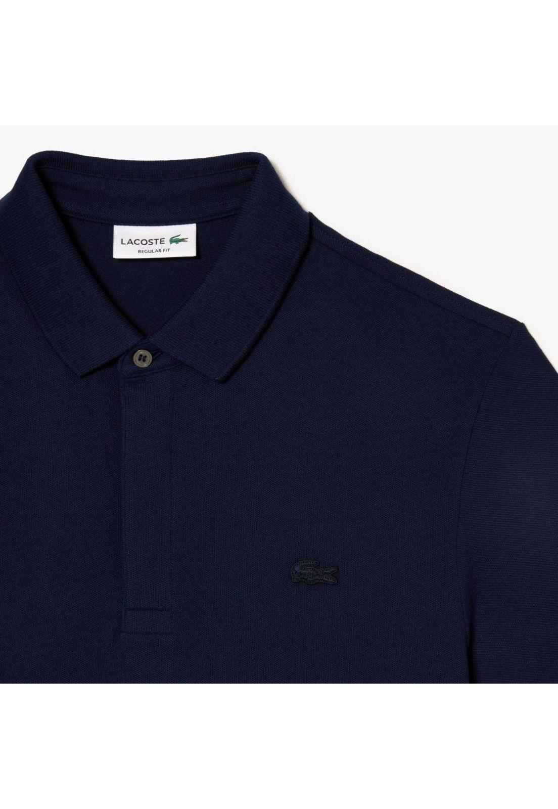 Polera Polo Algodón Hombre Lacoste PH5522 Azul-5