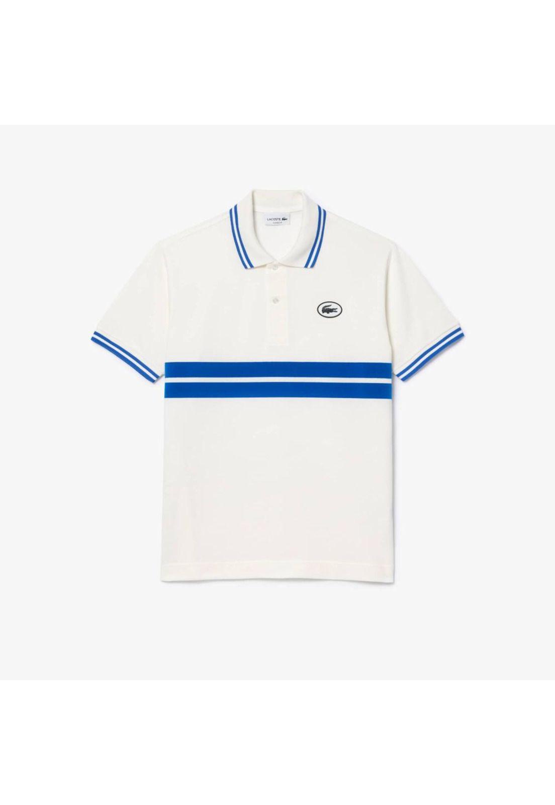 Polera Polo Manga Corta Lacoste PH7447 Blanco-1