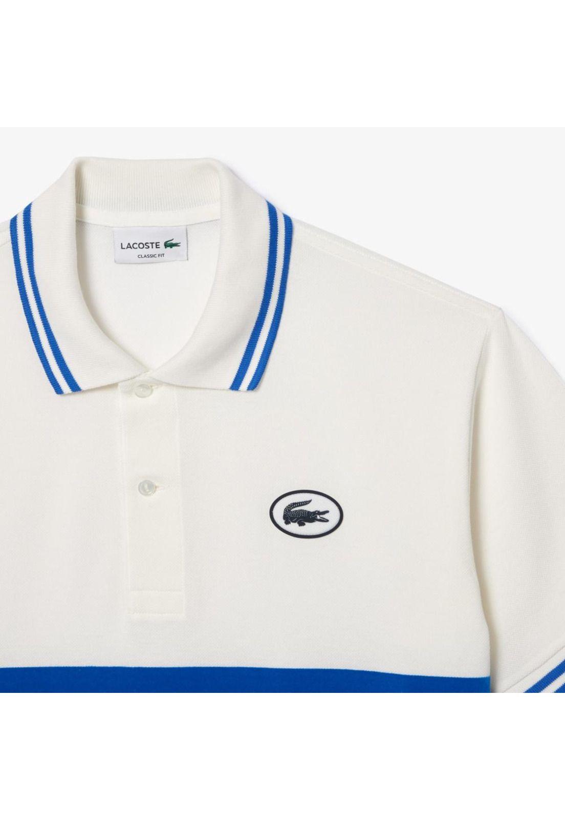 Polera Polo Manga Corta Lacoste PH7447 Blanco-4