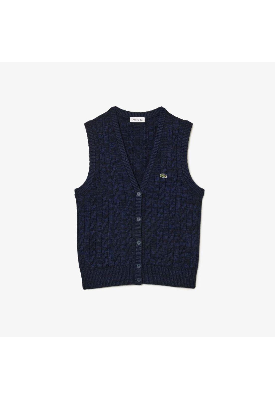Sweater Lacoste AF0623 Mujer Azul-1