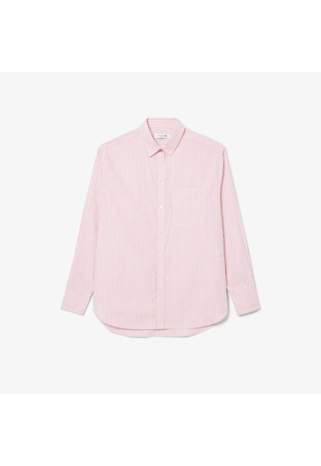 Camisa Mujer Algodón Lacoste CF0215 Rosa-0