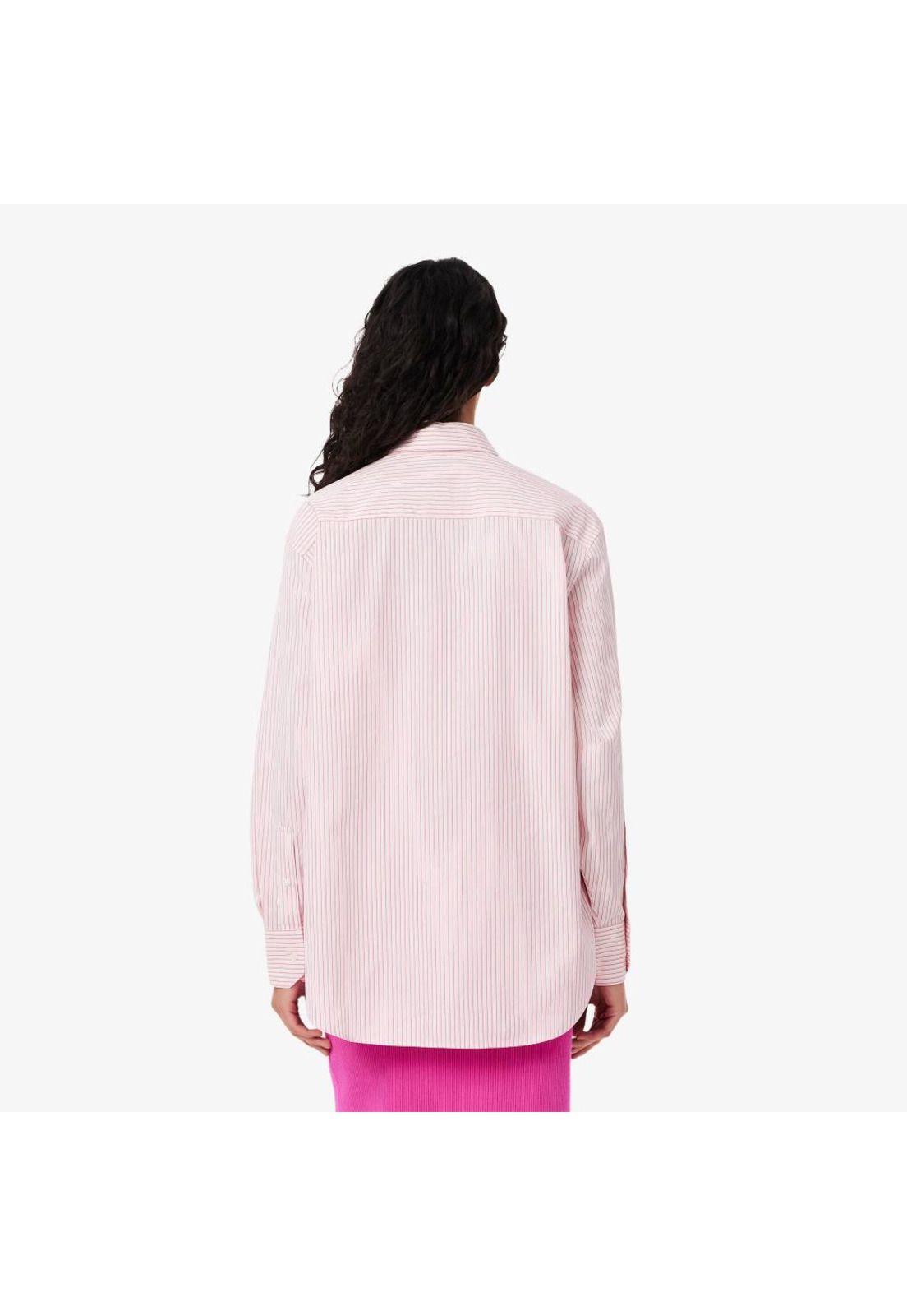 Camisa Mujer Algodón Lacoste CF0215 Rosa-2
