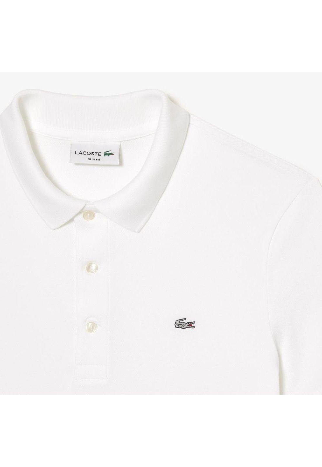 Polera Polo Lacoste PH4014 Hombre Blanco-3