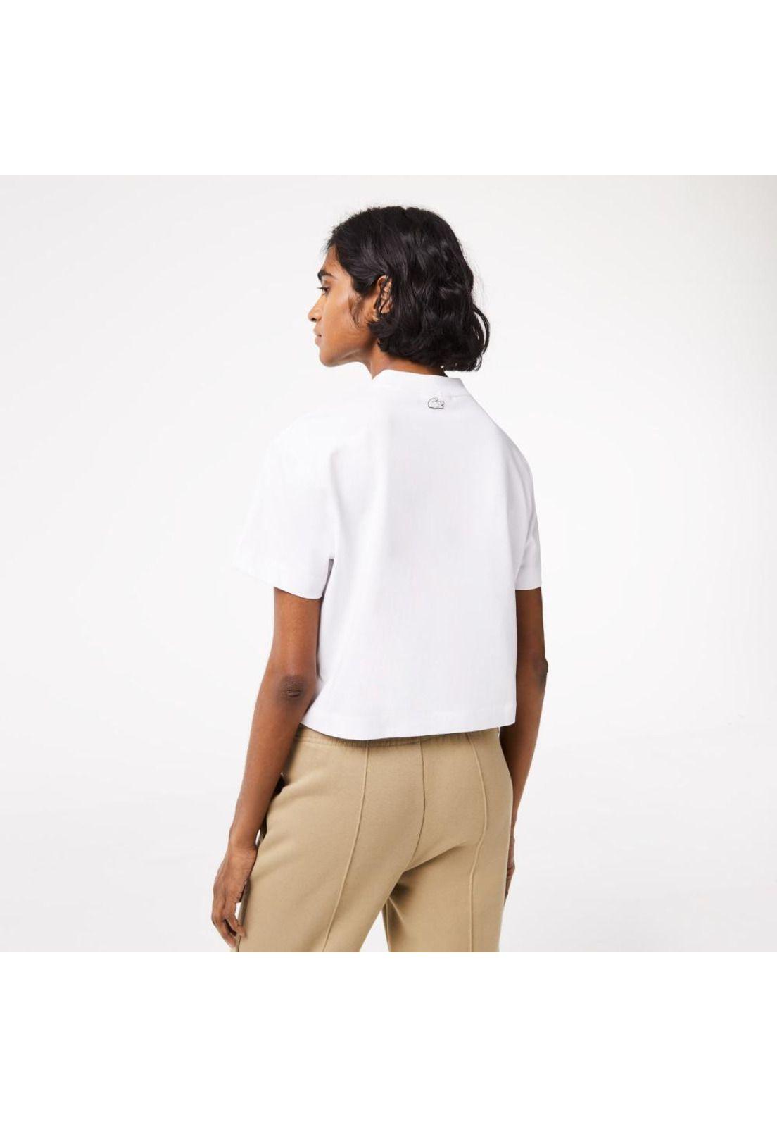 Polera Lacoste TF559 Mujer Blanco-2