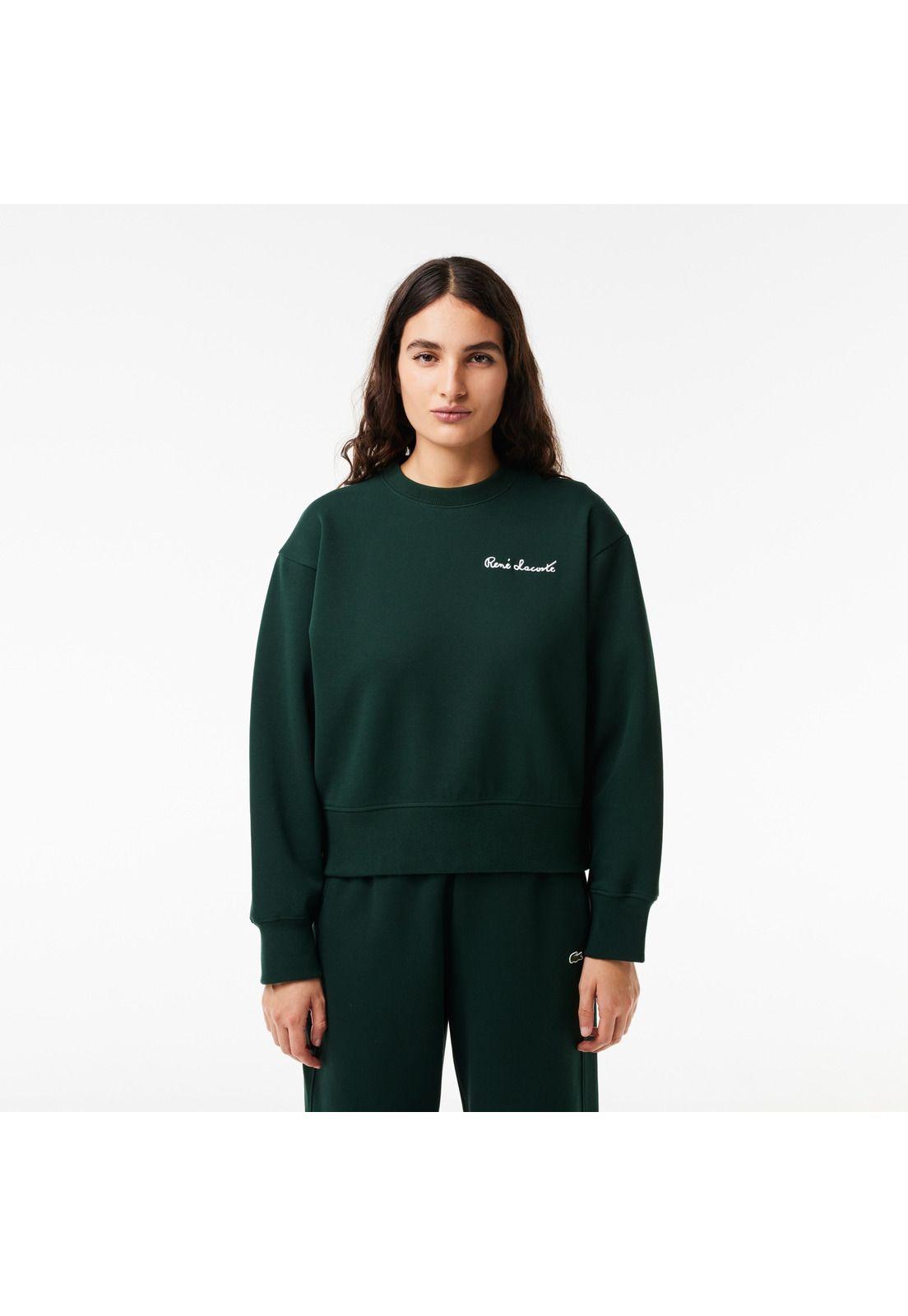 Polerón Lacoste SF7261 Mujer Verde-0