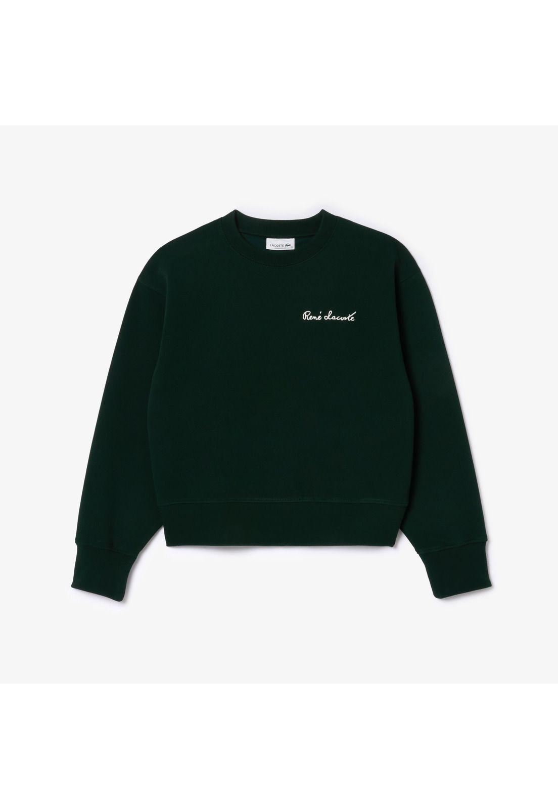 Polerón Lacoste SF7261 Mujer Verde-1