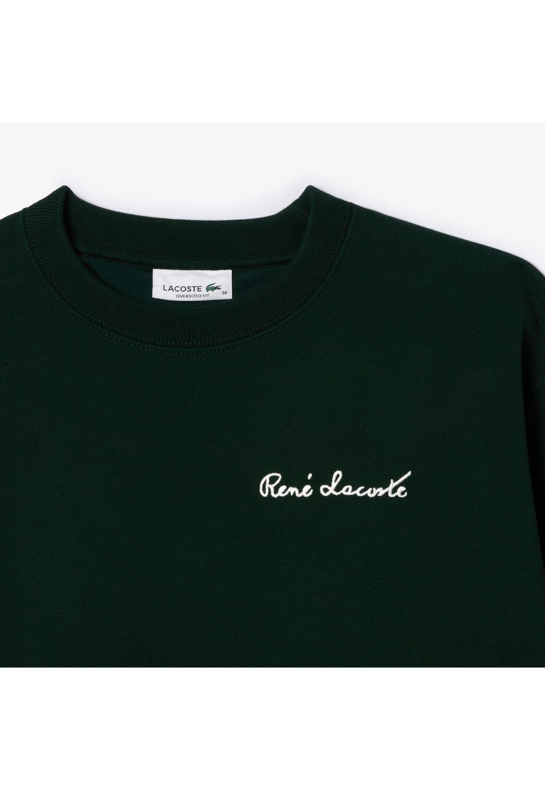 Polerón Lacoste SF7261 Mujer Verde-4