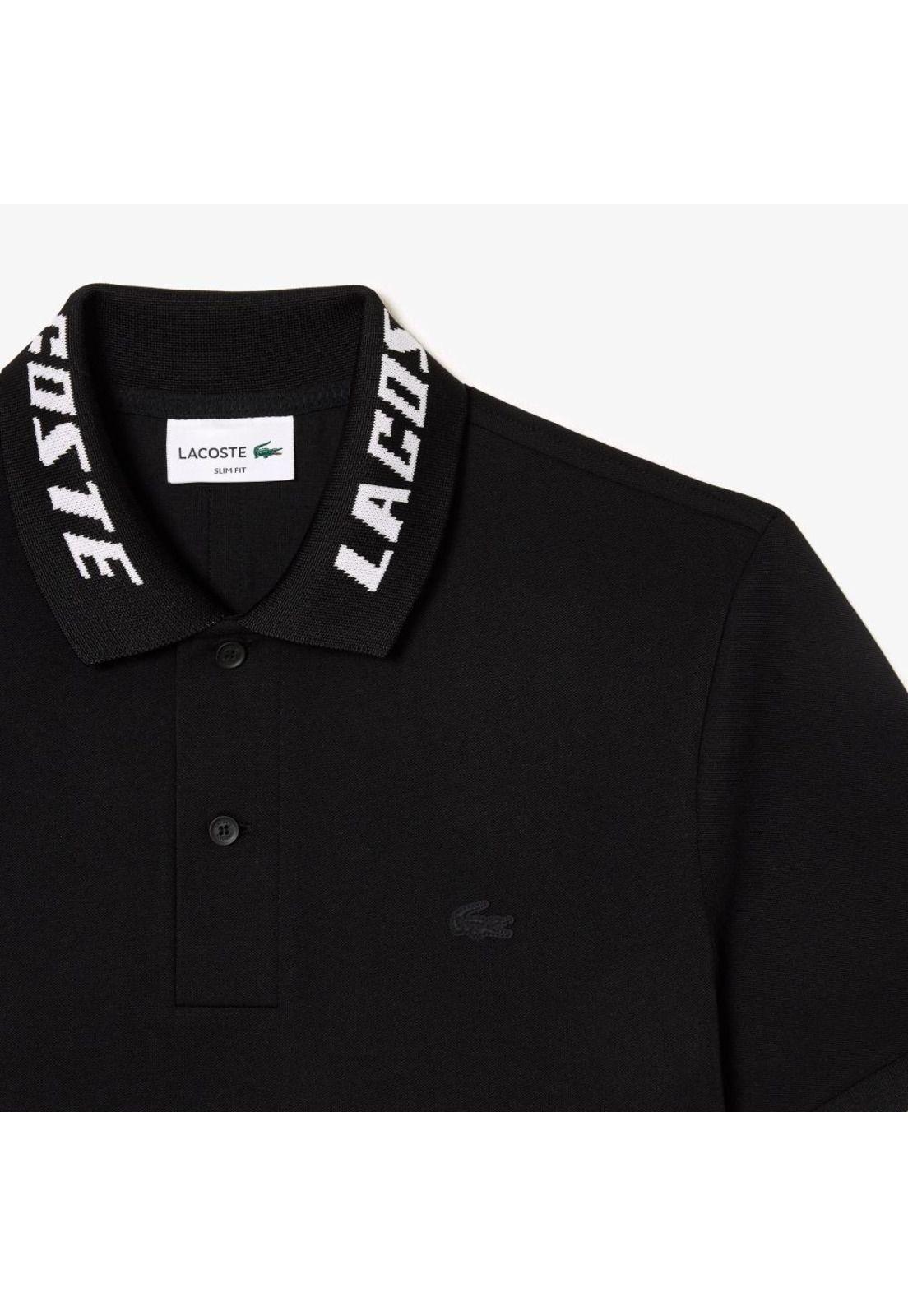Polera Polo Lacoste PH9642 Hombre Negro-5