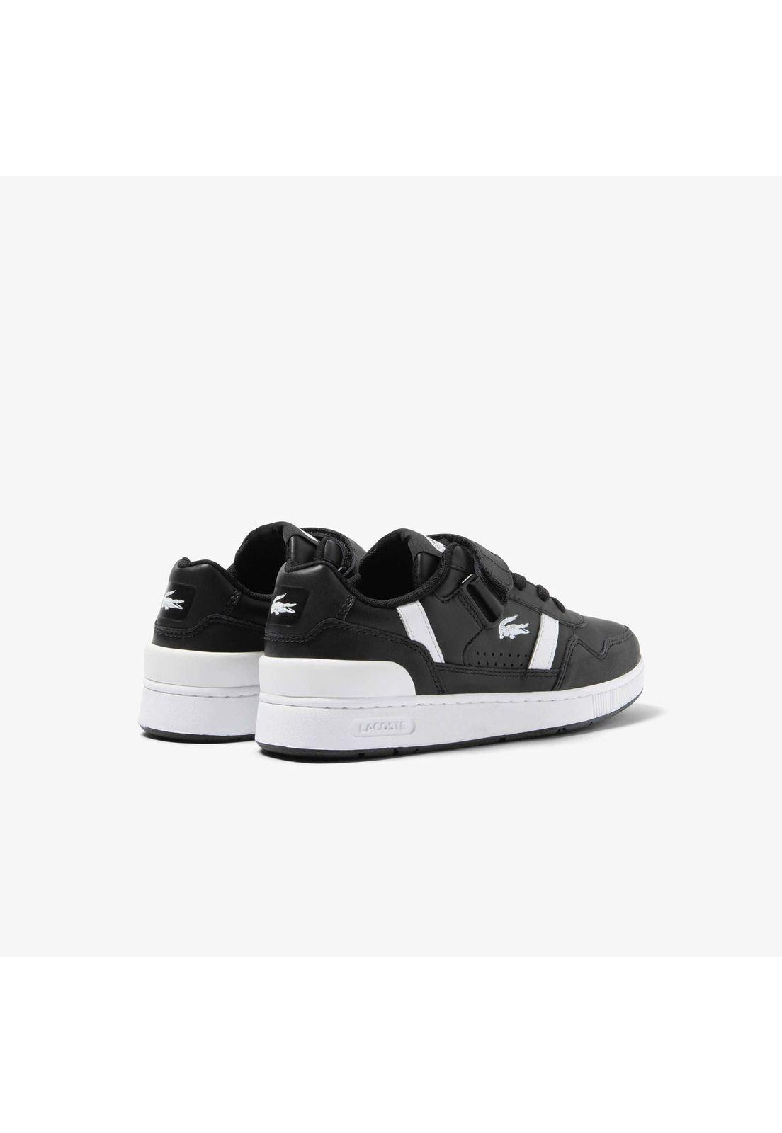Zapatilla Urbana Lacoste T-clip velcro   Mujer Negro-2