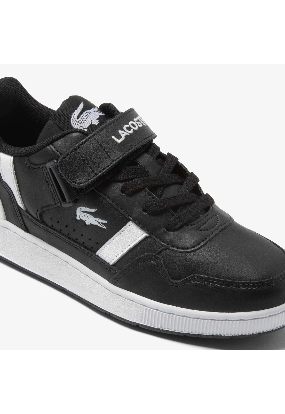 Zapatilla Urbana Lacoste T-clip velcro   Mujer Negro-5