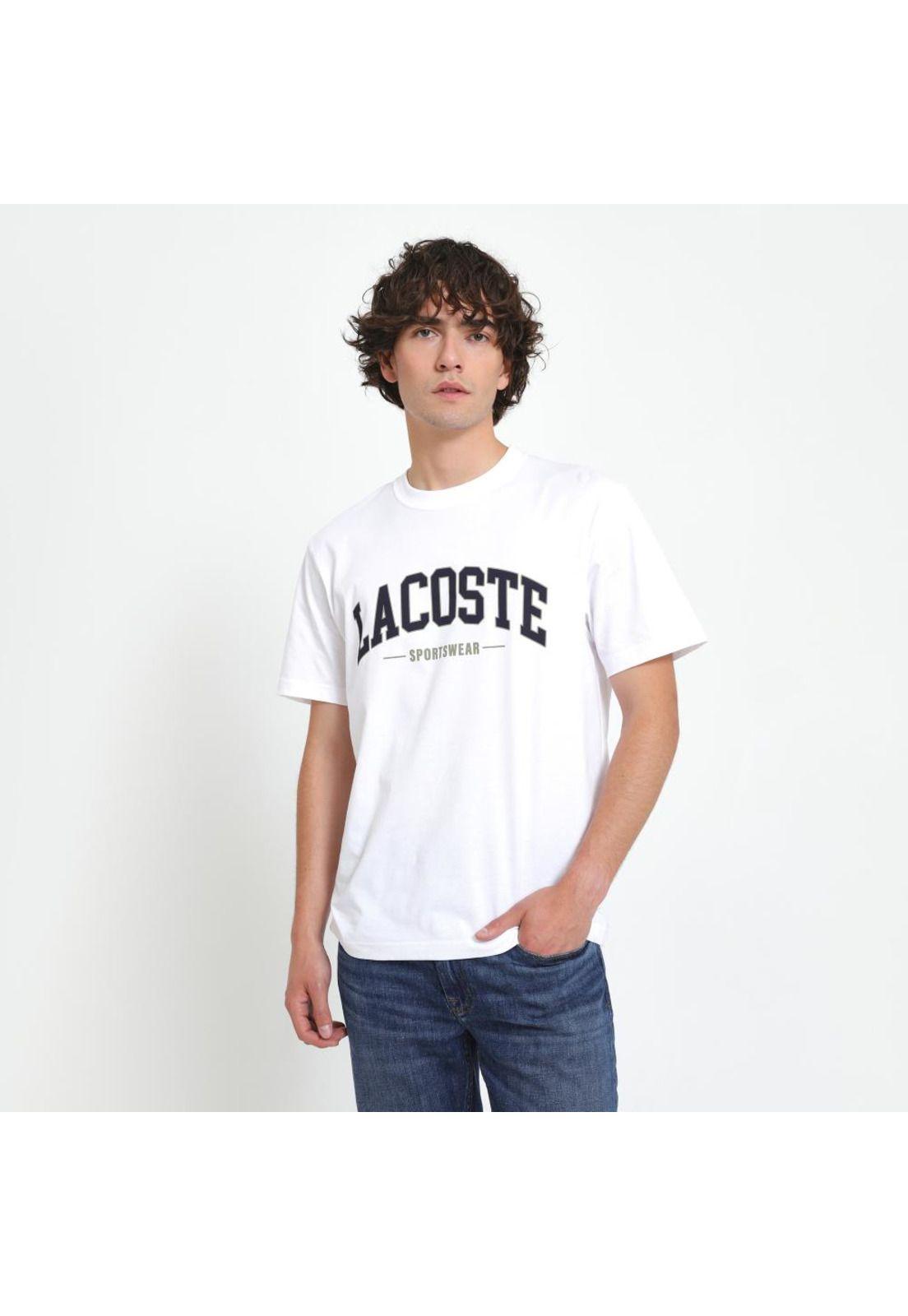 Polera Lacoste TH6565 Hombre Blanco-0