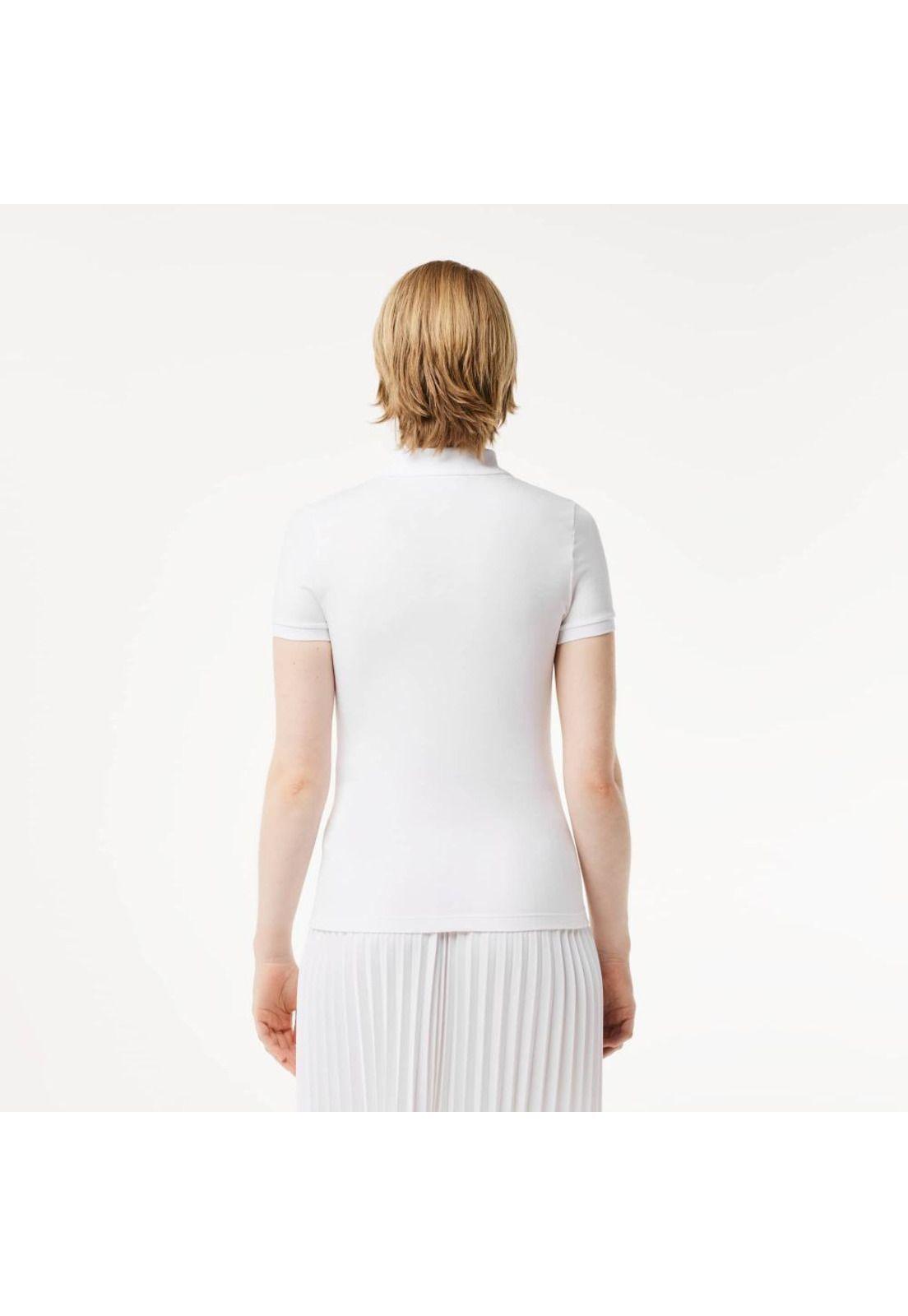 Polera Lacoste DF3443 Mujer Blanco-2