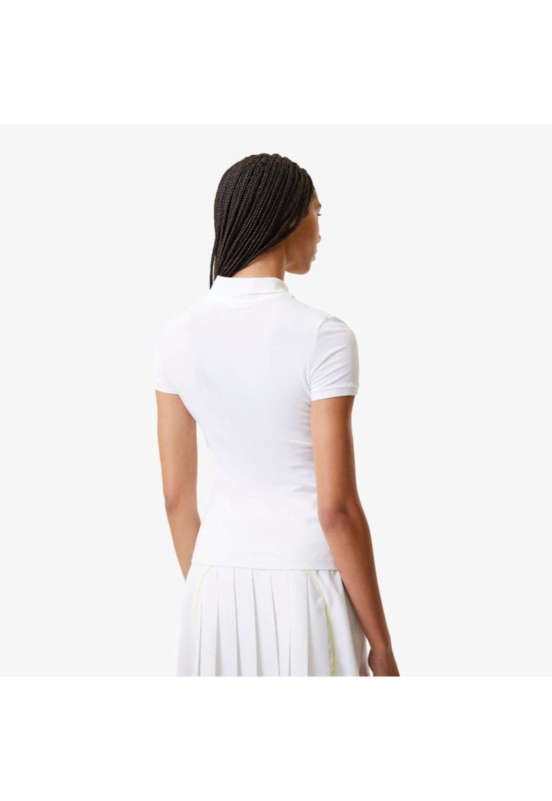 Polera Lacoste DF3443 Mujer Blanco-3