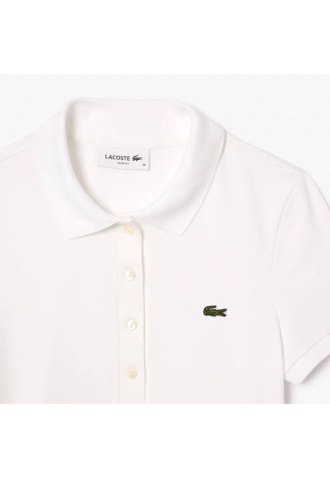Polera Lacoste DF3443 Mujer Blanco-4