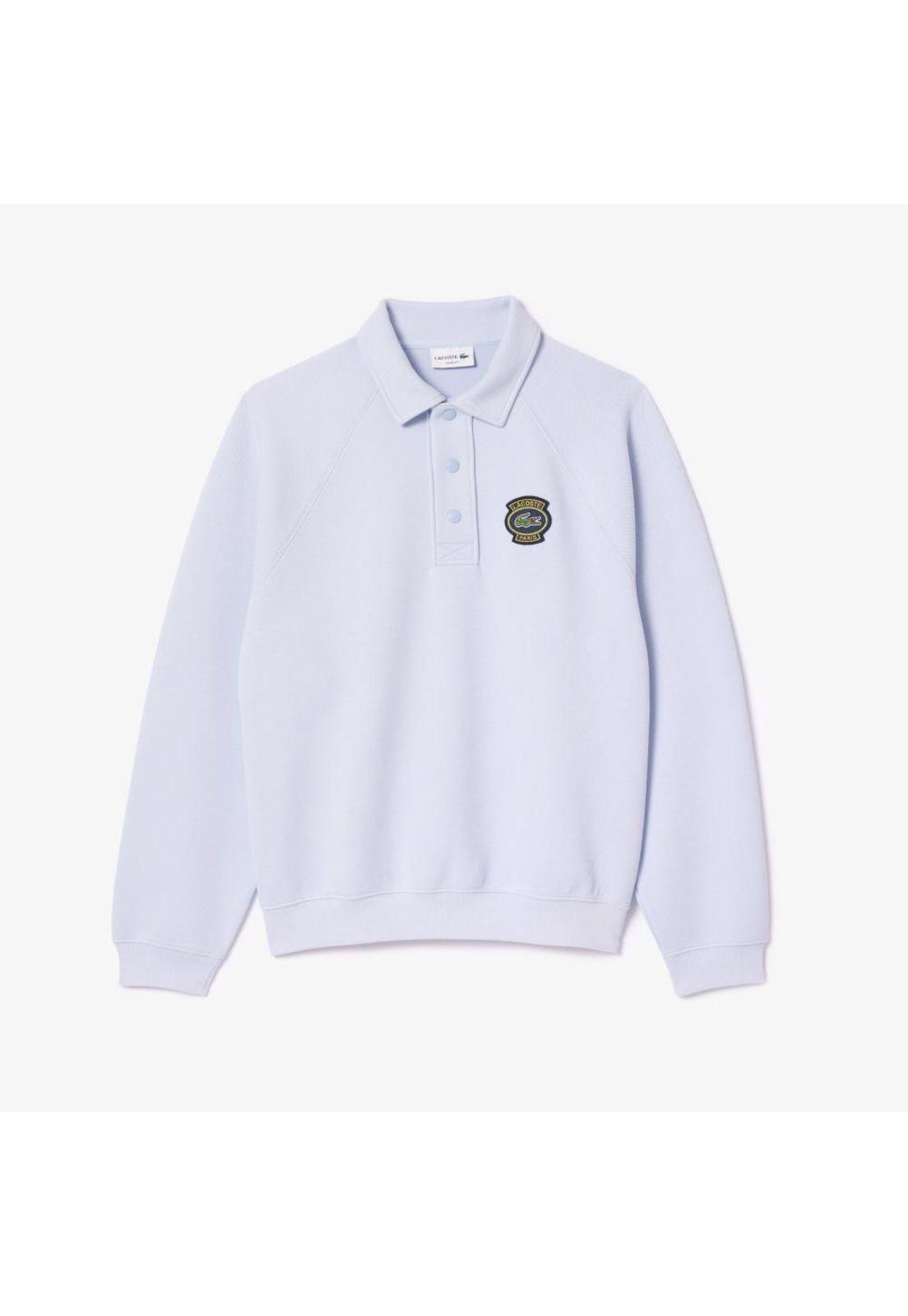 Poleron Lacoste SH7881 Hombre Gris-1