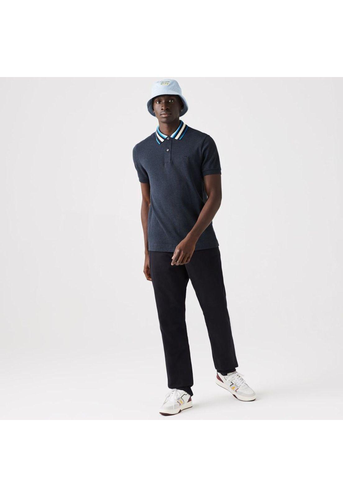 Polera Polo Lacoste PH806 Hombre Azul-0