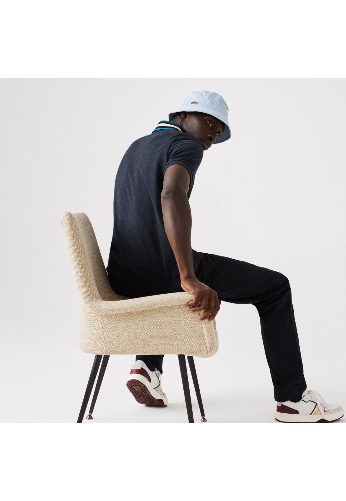 Polera Polo Lacoste PH806 Hombre Azul-2