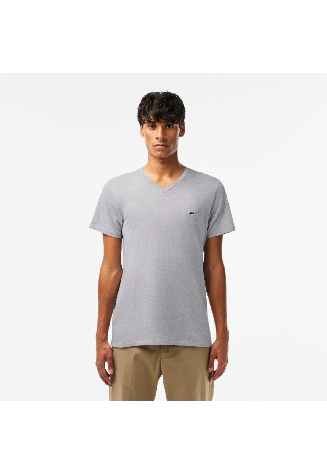 Polera Lacoste TH6710 Hombre Gris-0