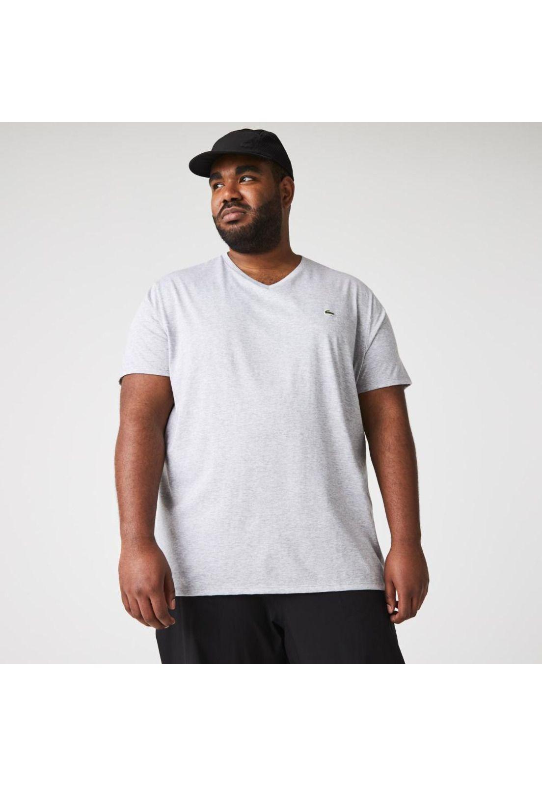 Polera Lacoste TH6710 Hombre Gris-4