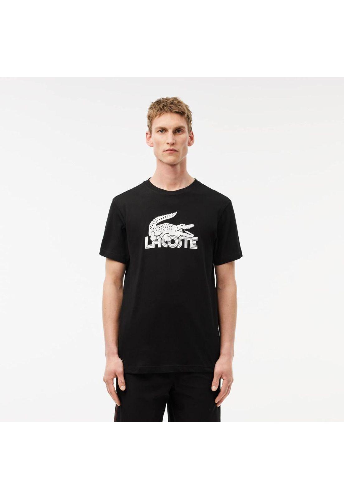 Polera Manga Corta Hombre Lacoste TH2508 Negro-0