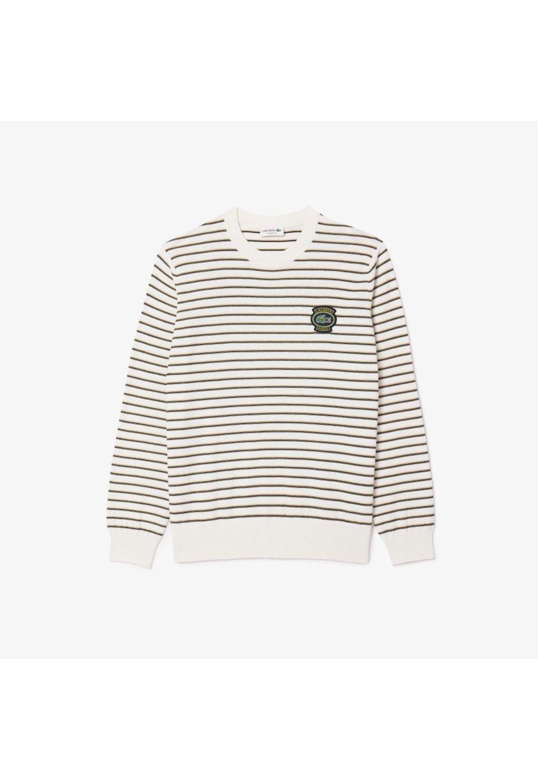 Sweater Lacoste AH7653 Hombre Beige-0