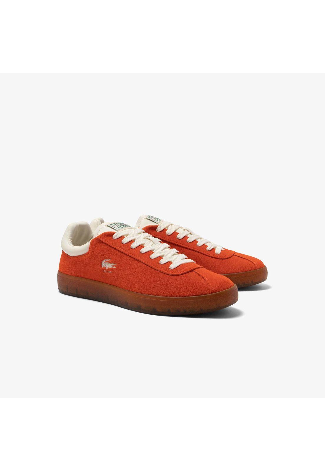 Zapatilla Lacoste Baseshot Hombre Naranja-1