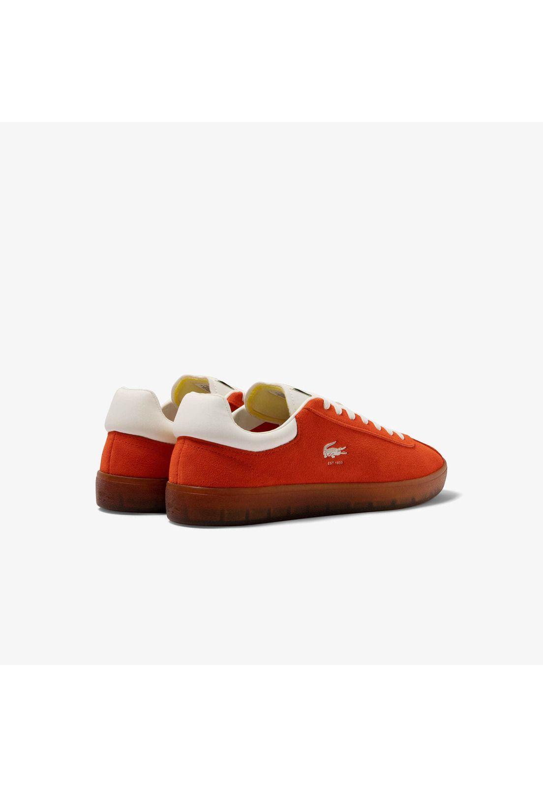 Zapatilla Lacoste Baseshot Hombre Naranja-2