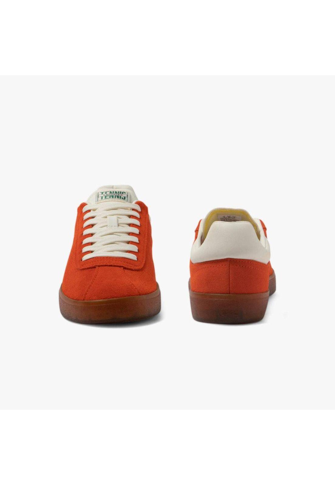 Zapatilla Lacoste Baseshot Hombre Naranja-4