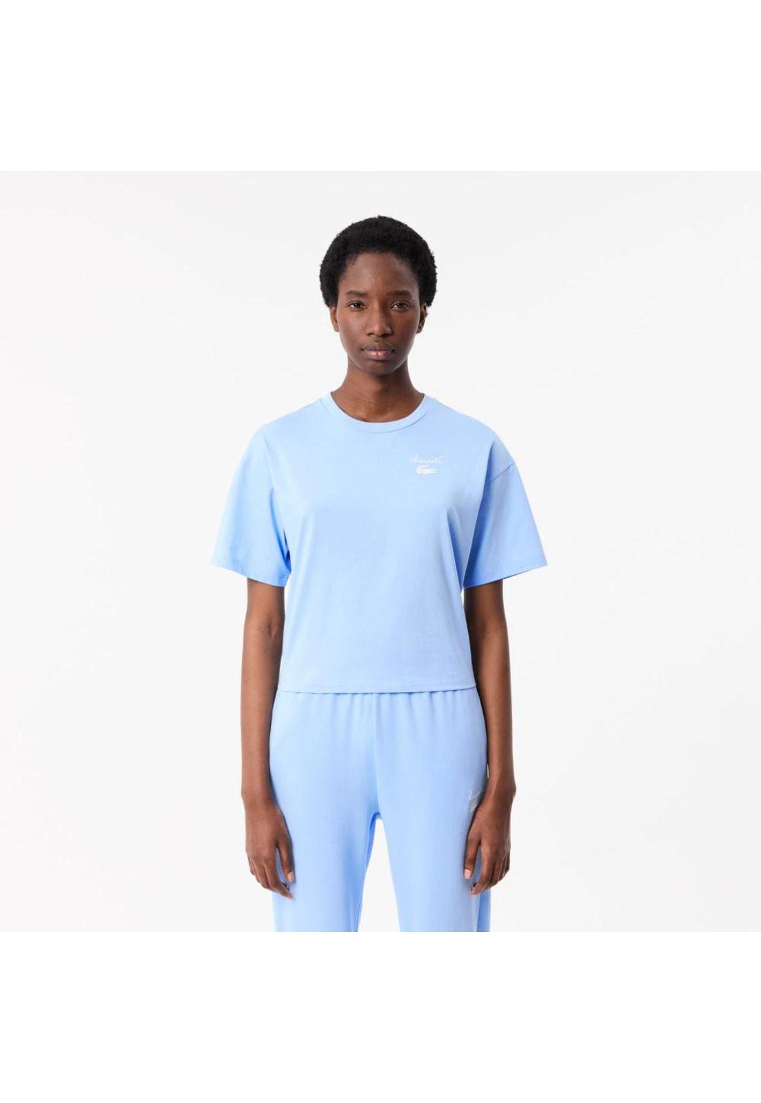 Polera Lacoste TF2523 Mujer Blanco-0