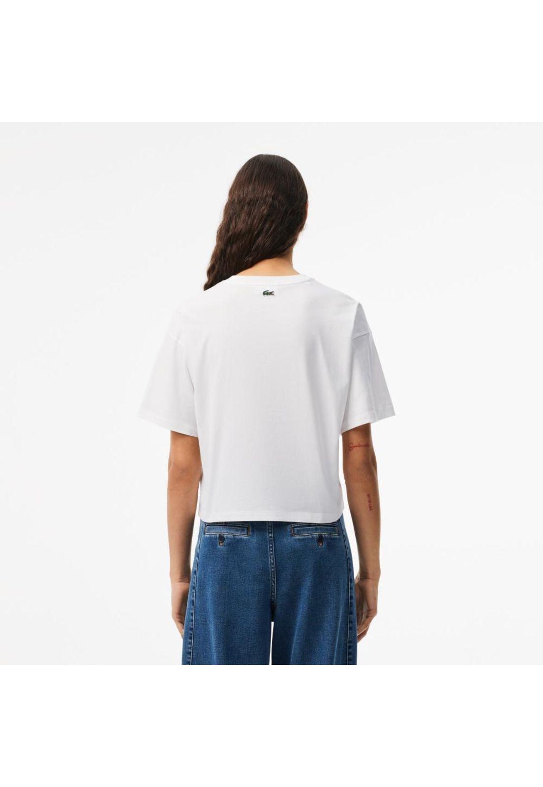 Polera Lacoste TF2523 Mujer Blanco-1