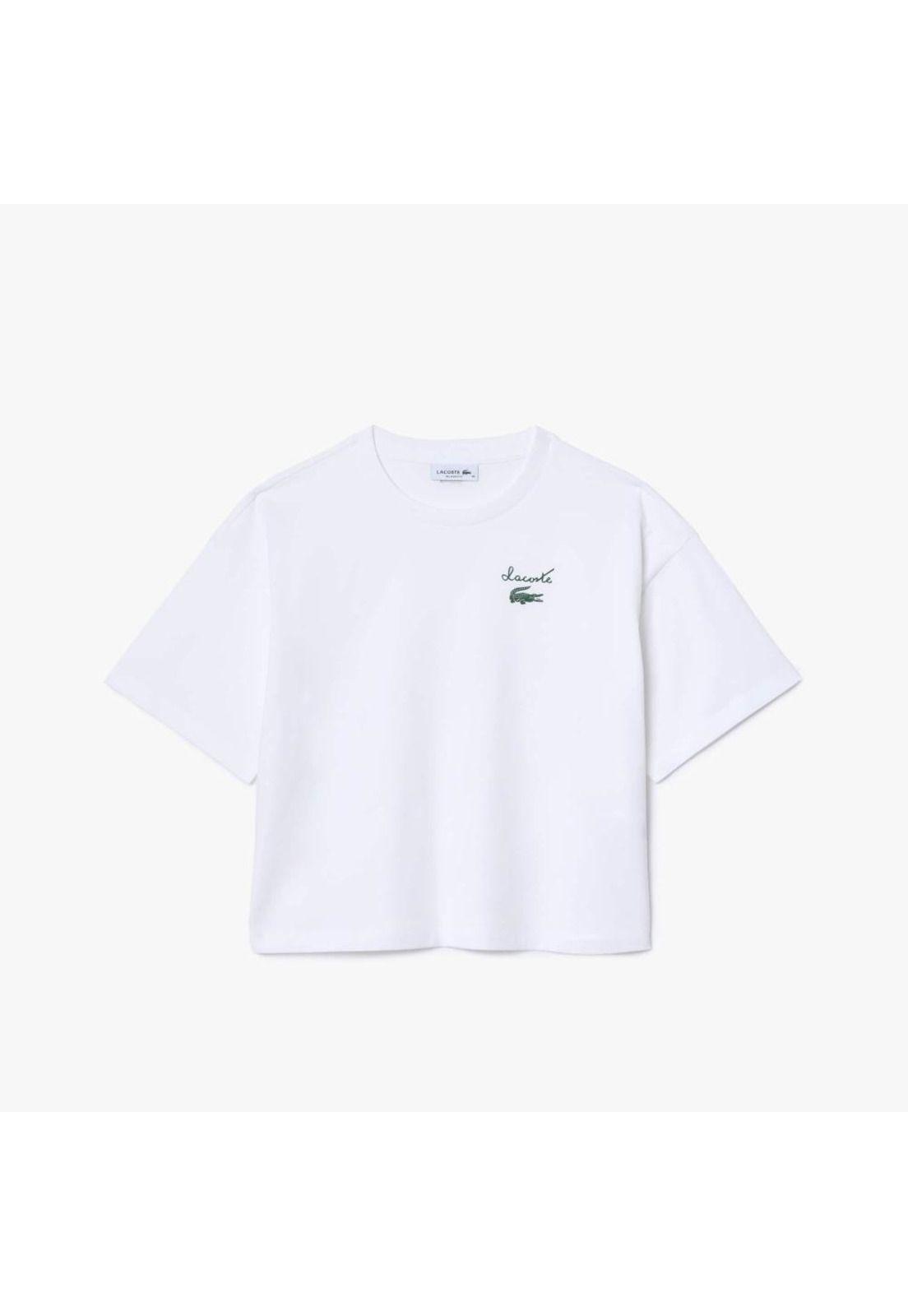 Polera Lacoste TF2523 Mujer Blanco-2